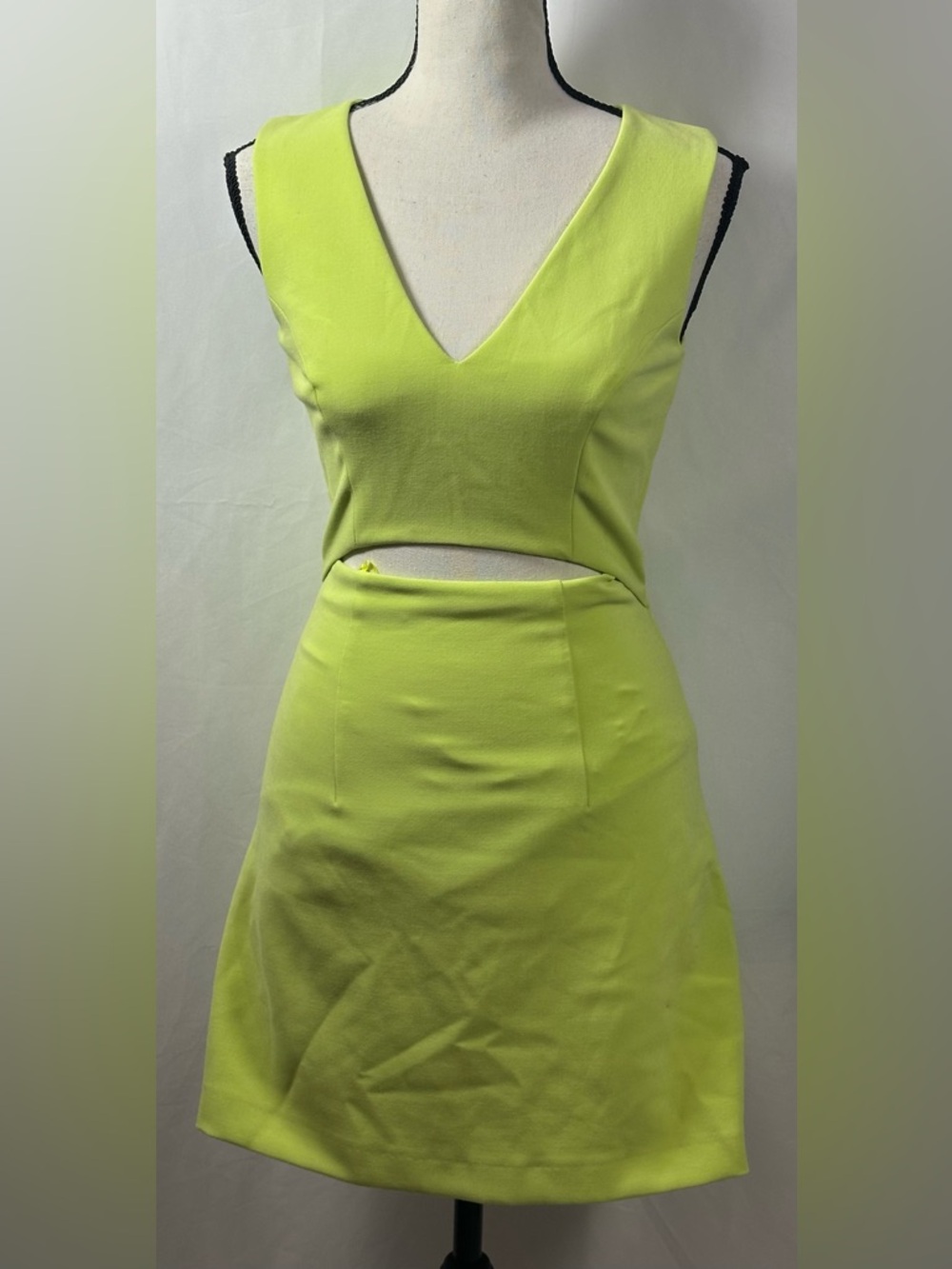 🩷French Connection Neon Lime Mini Dress - Picture 2 of 11
